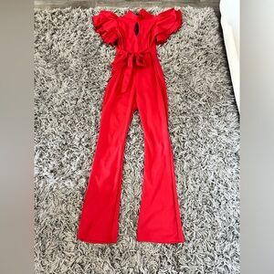 Red jumpsuit
